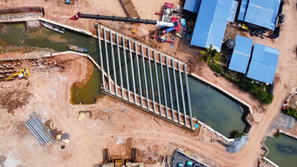 All I-beams have now been successfully launched.