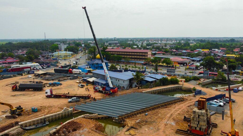 Completion of beam launching.