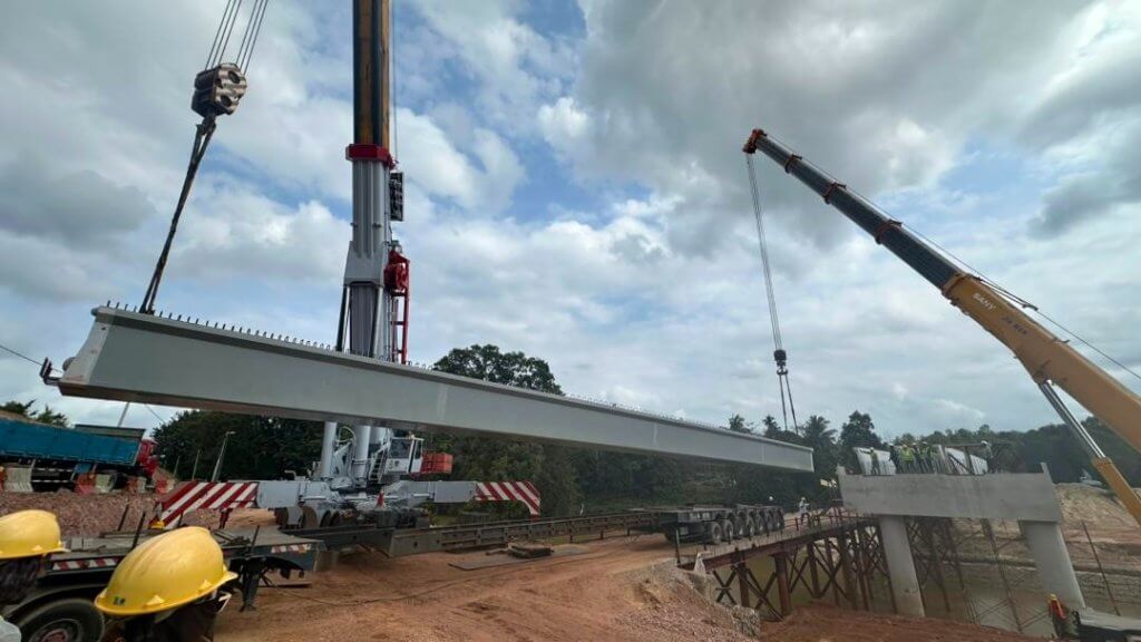 Beam launching is in the progress.