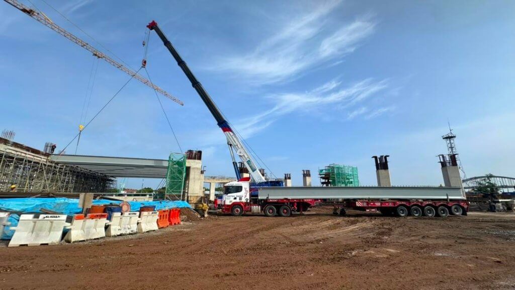 Beam launching is in the progress.